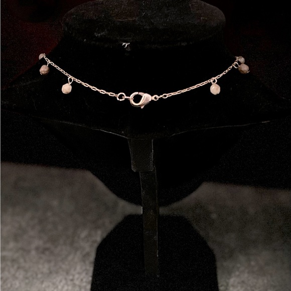 Pearl and Stone Cluster Necklace - Picture 3 of 4